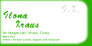 ilona kraus business card